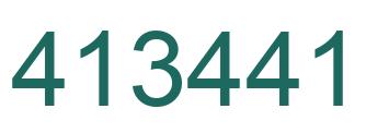 Número 413441 imagen verde