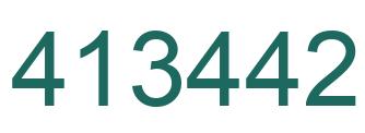 Número 413442 imagen verde