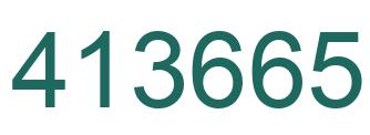 Number 413665 green image