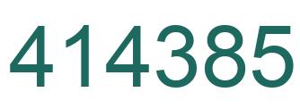 Number 414385 green image