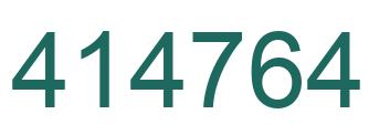 Number 414764 green image