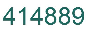 Number 414889 green image