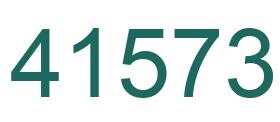 Number 41573 green image