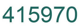 Número 415970 imagen verde