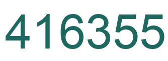 Number 416355 green image