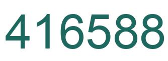Número 416588 imagen verde