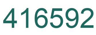 Número 416592 imagen verde