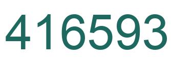 Número 416593 imagen verde