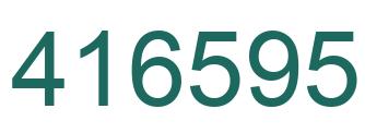 Número 416595 imagen verde