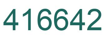 Number 416642 green image