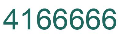 Número 4166666 imagen verde