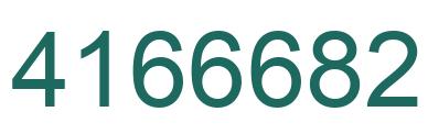 Number 4166682 green image