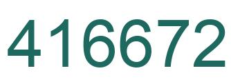 Number 416672 green image