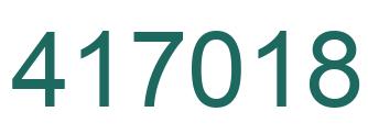 Número 417018 imagen verde