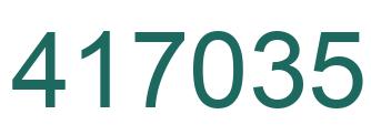 Número 417035 imagen verde