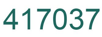 Número 417037 imagen verde