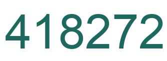 Number 418272 green image
