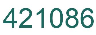 Número 421086 imagen verde