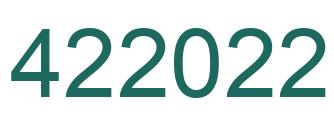 Number 422022 green image