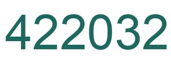 Número 422032 imagen verde