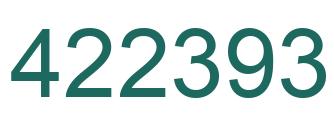Number 422393 green image