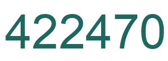 Número 422470 imagen verde