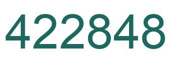 Número 422848 imagen verde