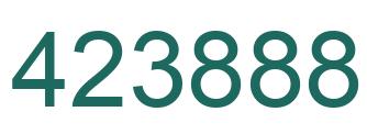 Number 423888 green image