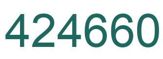 Number 424660 green image