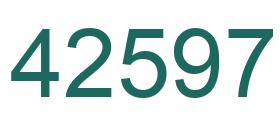 Number 42597 green image