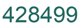 Number 428499 green image