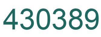 Número 430389 imagen verde