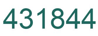 Número 431844 imagen verde