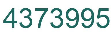 Número 4373995 imagen verde