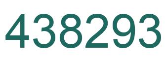 Number 438293 green image