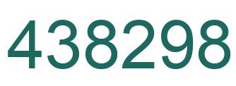 Number 438298 green image