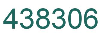 Number 438306 green image