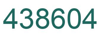 Número 438604 imagen verde