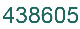 Número 438605 imagen verde