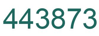 Número 443873 imagen verde