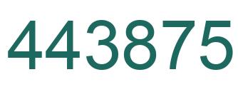 Número 443875 imagen verde