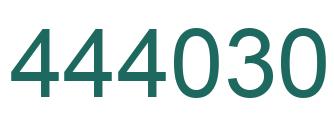 Number 444030 green image