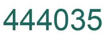 Número 444035 imagen verde