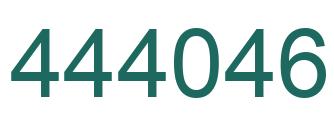 Number 444046 green image
