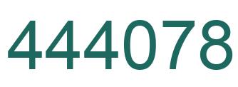 Number 444078 green image