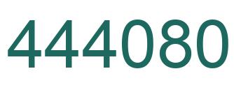 Number 444080 green image