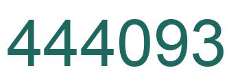 Number 444093 green image