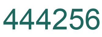 Número 444256 imagen verde
