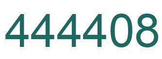 Number 444408 green image