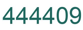 Number 444409 green image
